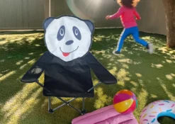 Barnecampingstol panda 35 x 35 x 62 cm - Sunlife®