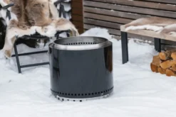 Båltønne emaljert svart - LUNT