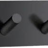Dobbel krok selvklebende 90 mm - matt svart