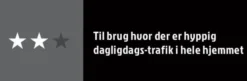 Dørmatte grå/svart 45 x 75 cm