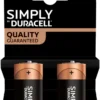 Duracell Plus C Alkaliske batterier 2-pk.