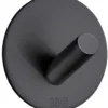 Enkel krok selvklebende Ø48mm - matt svart