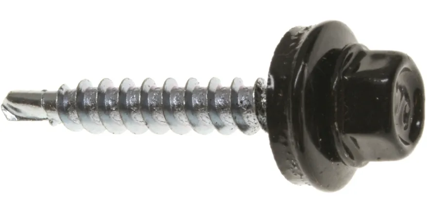 Farmerskrue 4,8 x 35 hvit - 25 stk.