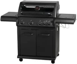 Gassgrill med 4 brennere og sidebrennere – Grillexpert