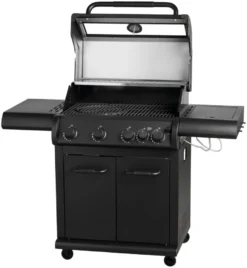Gassgrill med 4 brennere og sidebrennere – Grillexpert