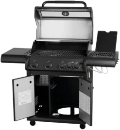Gassgrill med 4 brennere og sidebrennere – Grillexpert