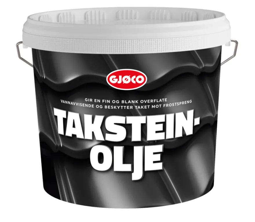 Gjøco Taksteinolje svart 10 liter