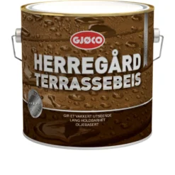 Gjøco terrassebeis oljebasert burmateak 2,7 liter