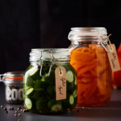 Glasskrukke med patentlokk 2 liter