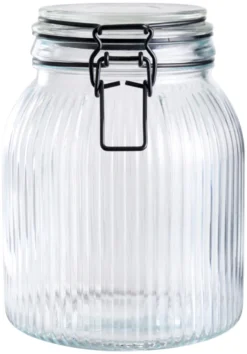 Glasskrukke riflet 1,4 liter - DAY