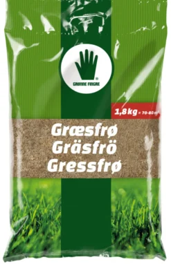 Gressfrø 1,8 kg 70-80 m² - Grønne Fingre®