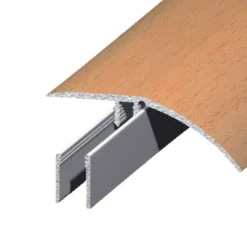 Gulvprofil topp aluminium - 2 x 52 mm x 0,9 m