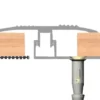 Gulvprofil topp 1,8 x 42 mm x 0,9 meter
