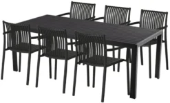 Hagebord Havanna 205 x 90 cm i alu/nonwood - Sunlife®