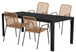Hagebord Havanna 205 x 90 cm i alu/nonwood - Sunlife®