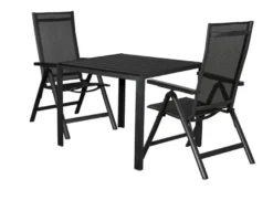 Hagestol Kingston 6 posisjoner svart - Sunlife®