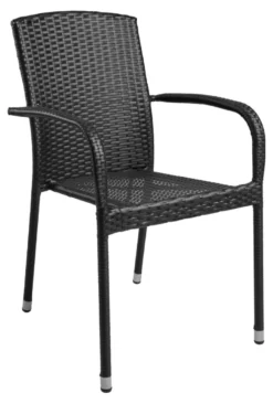 Hagestol Lissabon rotting/metall svart - Sunlife®