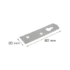 Hektebeslag 80 x 20 mm - 4 stk.