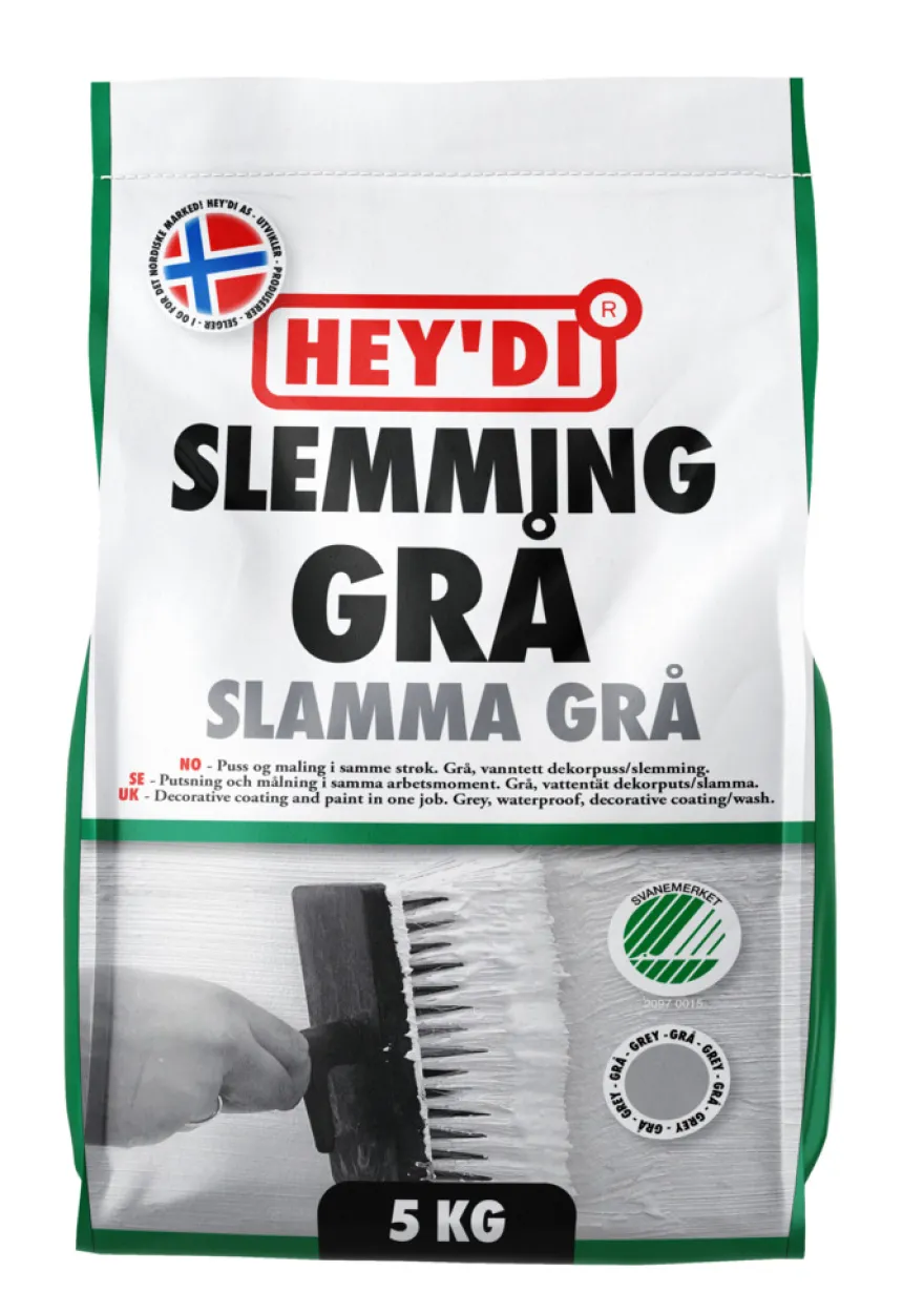 Hey'di slemming dekorpuss grå 5 kg