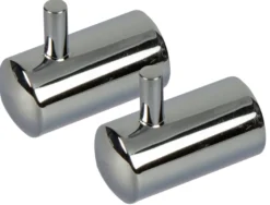 Håndklekrok med tapp krom 2 stk - Target