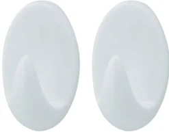 Håndklekrok oval plast medium 2 stk. - Target