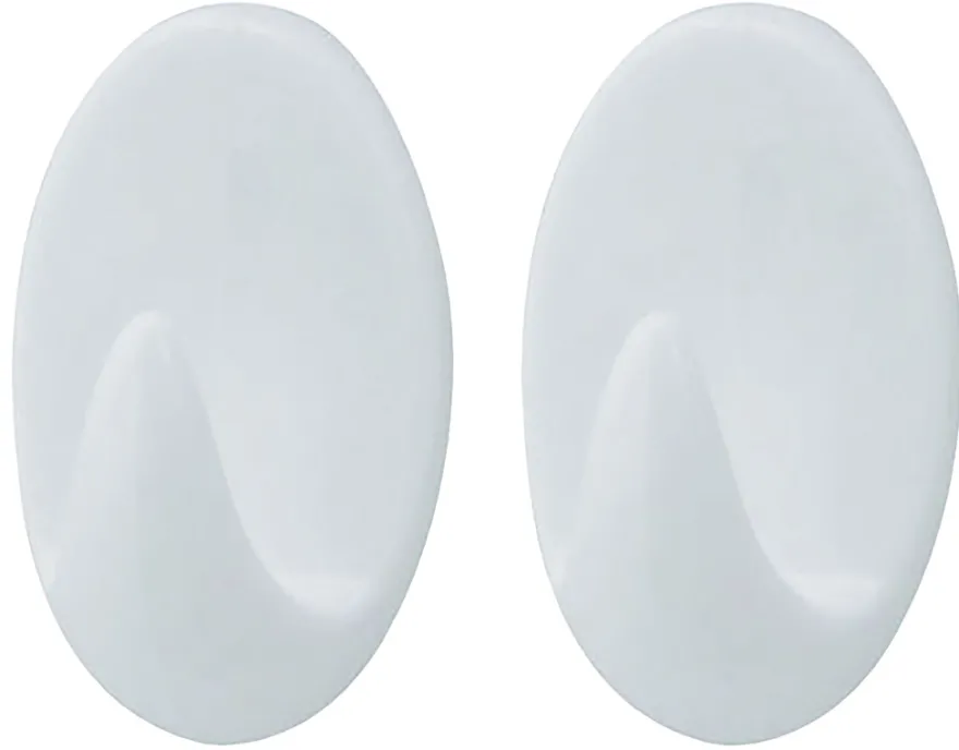 Håndklekrok oval plast medium 2 stk. - Target