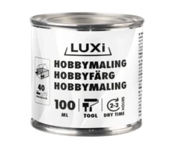 Hobbymaling svart 100 ml - Luxi