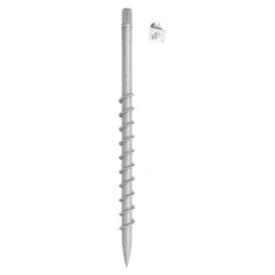HORTUS jordskrue i galvanisert stål Ø25 x 750 mm