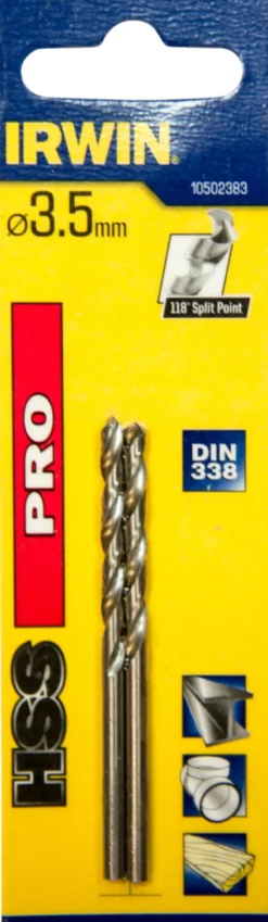 Irwin HSS Pro bor 3,5 mm 2 stk.