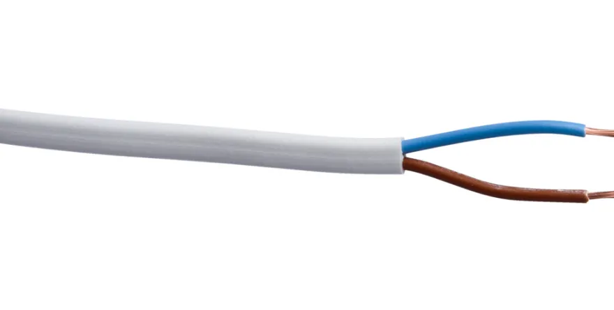 Kabel flat 2x0,75mm² 5 meter med jord