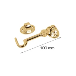 Kabinkrok messing 100 mm