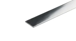 Kantlist flat sølv - 2 x 15 mm x 1 meter