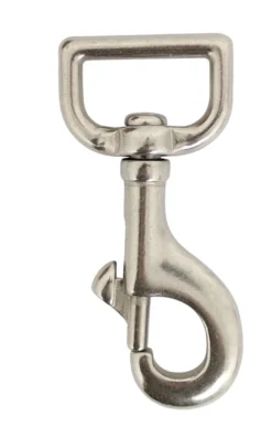 Karabinkrok 80 mm rustfritt stål
