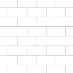 Kitchenline Kjøkkenplate White Brick 610 x 610 mm