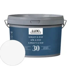 Kjøkken & Bad 30 veggmaling hvit 2,25 liter - Luxi