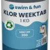 Klor WeekTab langsom klor 1 kg - Swim & Fun