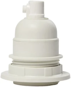 Kronesokkel E27 hvit