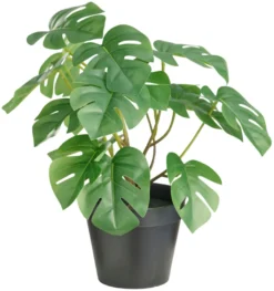 Kunstig monstera plante i potte H32 cm innendørs - Day