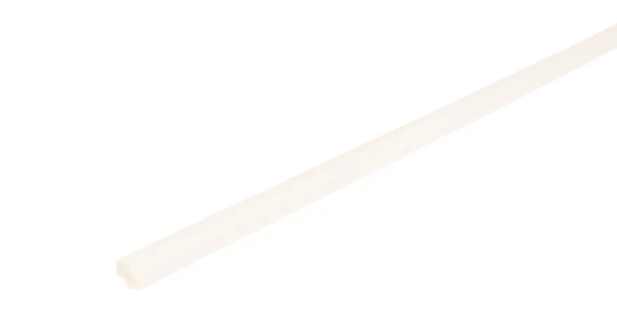 Kvartstafflist plast hvit – 10 x 10 x 3000 mm