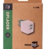 Lader med 2 USB porter