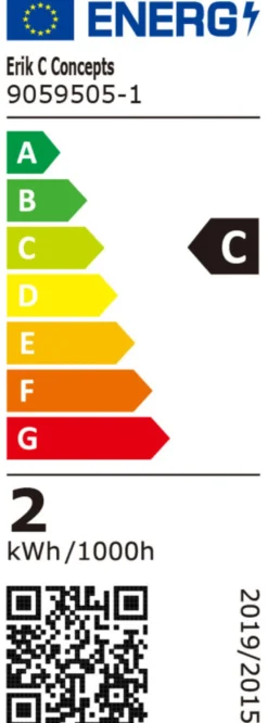 LED-filamentpærer 1,5 W E27 - 2-pk.