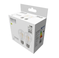 LED-pærer standard formet 6,5 W E27 - 2-pk.