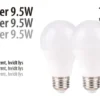 LED-pærer standart 9,5 W E27 - 2-pk.