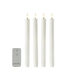 LED-stearinlys kronelys 4 stk.