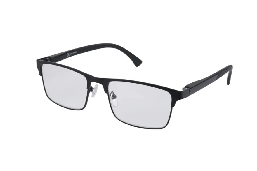 Lesebriller matt svart 2-pk. +2,5