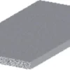 Listprofil flat aluminium - 2 x 15 mm x 2 meter