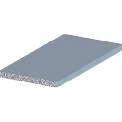 Listprofil flat aluminium - 2 x 25 mm x 2 meter