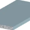 Listprofil flat sølv - 2 x 15 mm x 2 meter