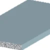 Listprofil flat sølv - 2 x 25 mm x 1 meter