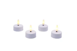 Luksus telys med LED 4 stk.